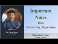 Important Notes Disk Scheduling Algorithm Operating System Bangla Tutorial