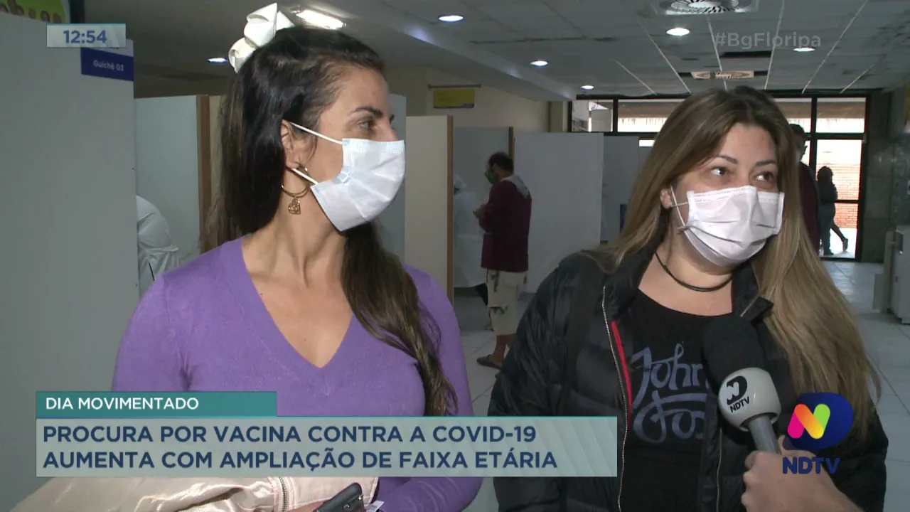 Procura por vacina contra a Covid-19 aumenta com ampliação de faixa etária
