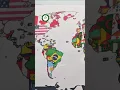 all 7 continents flag map drawing Continents song