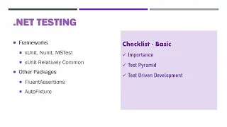 Testing for Absolute Beginners - 02 Frameworks Coverage