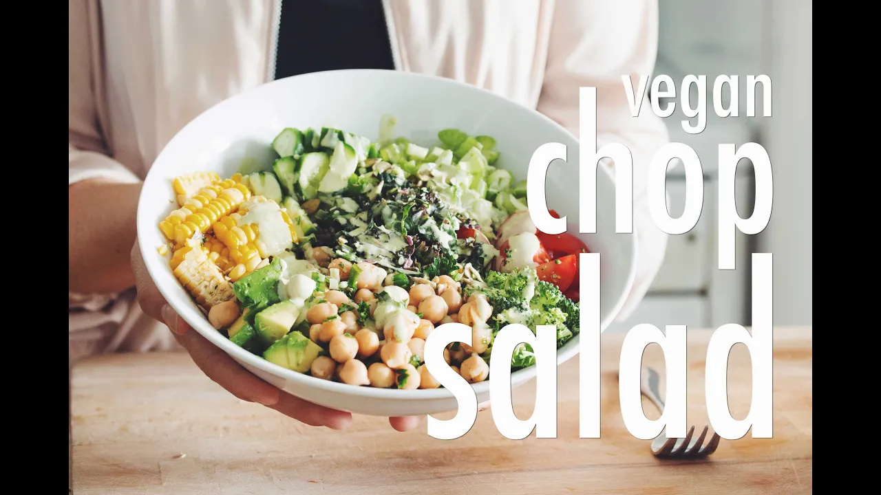 vegan chop salad   hot for food