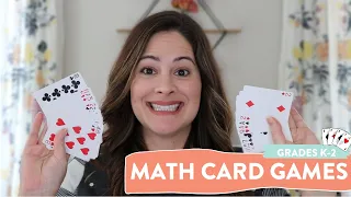 2 Fun Math Games with Playing Cards Math Games for First Grade