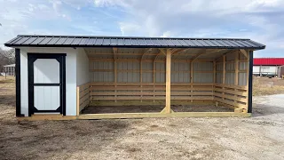 10x26 Loafing Shed with Tack Room TriWood Buildings