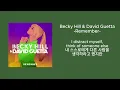 Becky Hill & David Guetta - Remember [가사/해석/번역/자막]
