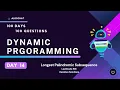 Day 14 Longest Palindromic Subsequence LeetCode 516 100 Days - 100 Questions DP Code