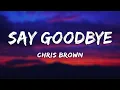 Download Lagu Say Goodbye - Chris Brown (Lyrics)