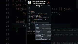Day 11 How To Print K Alphabet Shape Using Star In java For Beginner 26 Days of Code