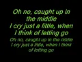 Bingo Players - Cry just a little lyrics on screen