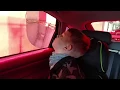 Car wash with Veggie Tales song on background.