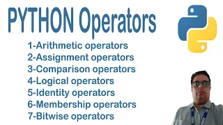 Python Operators Arithmetic Assignment Comparison Logical Identity Membership