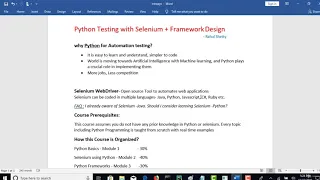 Selenium Python Automation Testing from Scratch Frameworks - learn Selenium Testing Framework