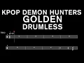 KPop Demon Hunters - Golden - Drumless (with scrolling drum score)