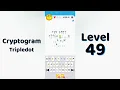 Cryptogram Tripledo Level 49 Solutions Logic Puzzle Game Mini Boss