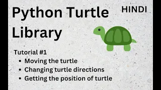 Python Turtle Library Complete Tutorial 1 Explained in Hindi