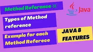 7 java 8 Method Reference Instance method reference and Constructor reference