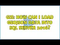 GIS How can i load GeoJSON data into SQL Server 2016
