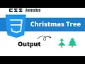 Christmas tree Animation using HTML and CSS tutorial for beginners