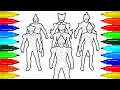 Ultraman Marvel Heroes Coloring Pages