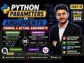 Arguments or Parameters in python function python full course Part-78