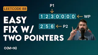 Merge Sorted Array FAST Two Pointers Explained