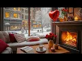 Lagu Love in the Air 💖 Valentine Ambience  with Jazz Piano \u0026 Fireplace Ambience for Date \u0026 Relaxation
