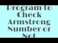 C Programming Program to Check Armstrong Number or Not In Hindi Programming Pub