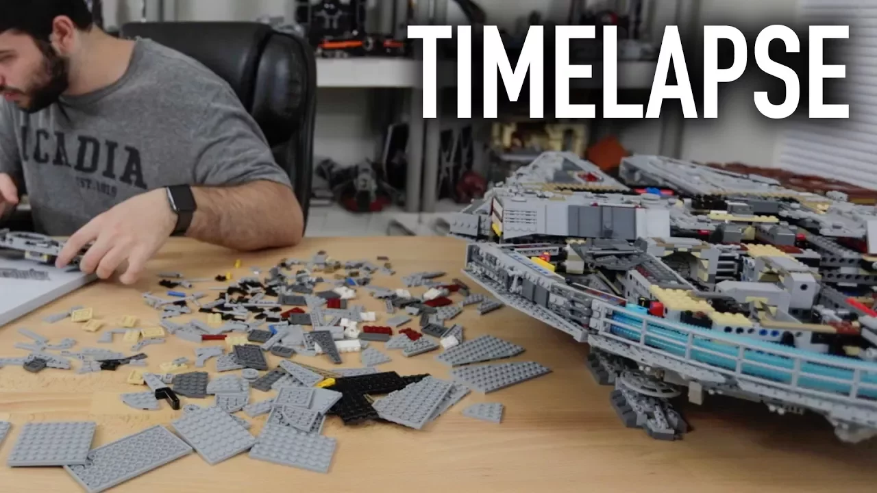 MILLENNIUM FALCON - LEGO Star Wars Set 7965 - Time-lapse Build, Stop Motion, Unboxing & Review. 