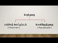 G C E ICT Flowchart Pseudocode Tamil Medium Zoom Class Thulir Day 01