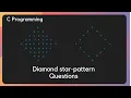 star diamond patterns in c programming diamonds patterns in c