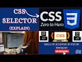 Css Selector Css Tutorial Css course for beginners Element Id Class universal group Selector