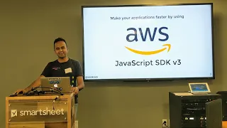 Make your applications faster by using AWS JavaScript SDK v3 - Trivikram Kamat at BellevueJS
