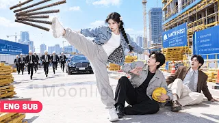 Poor Girl Kicks Away Falling Rebar To Save Him,Unaware He's Hidden Trillionaire CEO Who Marries Her!