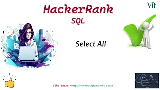 SQL-3 Select All HackerRank Solutions VITechTalks vitechtalks HackerRank SQL