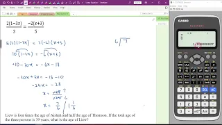 Calculator Guide Linear Equations