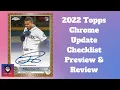 Everything to Know Before Buying 2022 Topps Chrome Update Baseball Reviewing the Checklist