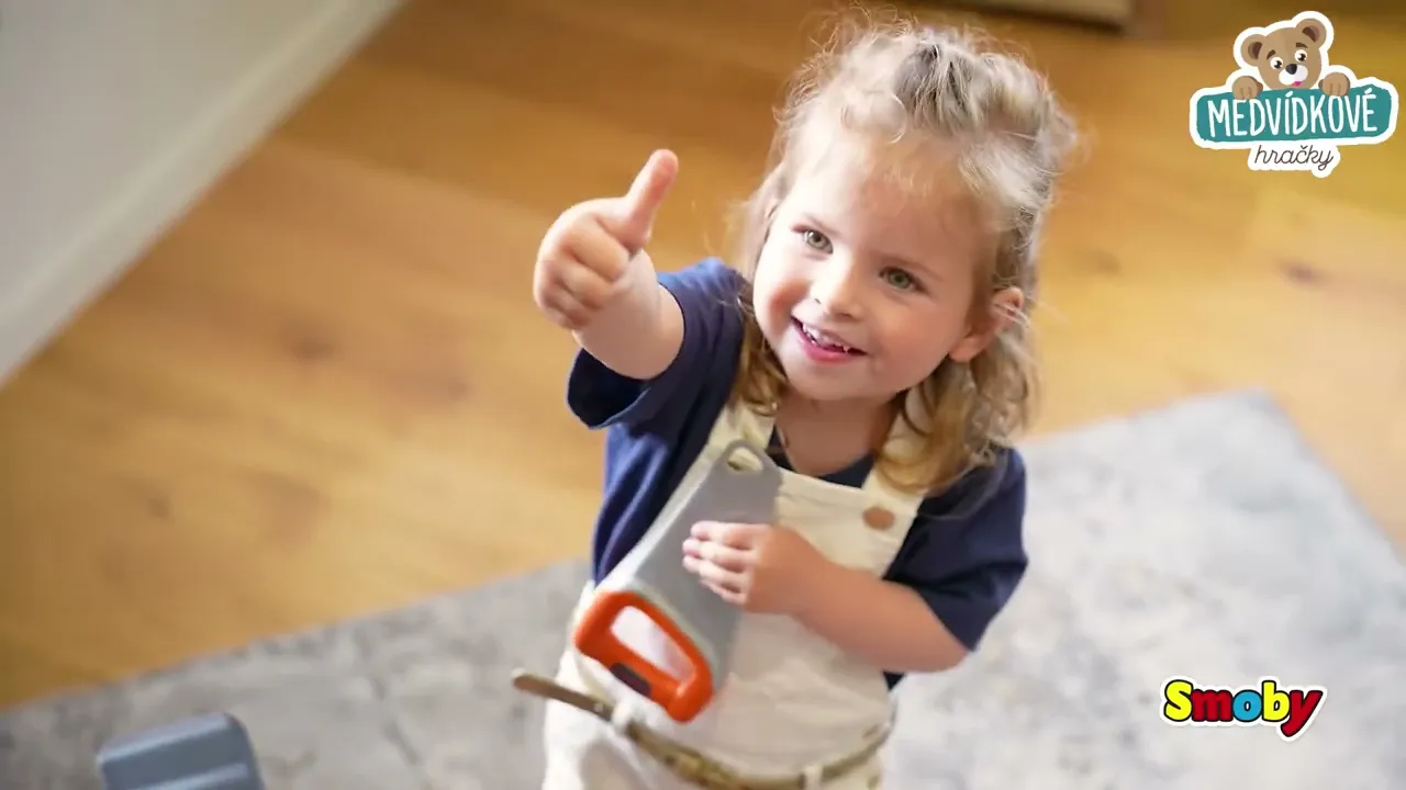 Pracovní dětská dílna - Pracovní stůl s mechanickým žeriavem Bricolo Builder Black&Decker Smoby - 4