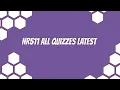 NR511 All Quizzes Latest 2020 MAY