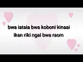 Download Lagu E bwaka nanou tangiria kiribati karaoke