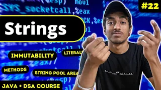Strings in JAVA All concepts cleared JAVA DSA COURSE