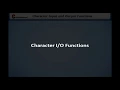 Character input output Functions Learn C Programming Learning C Language