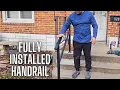 VIVOSUN Outdoor Handrail 4 Step Stair Handrail