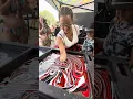Red White and Black Body Marbling Dip by BLVisuals Faster Horses Festival