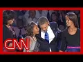 Sasha Obama reminds dad Behind you