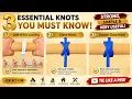 3 Essential Rope Knots You Should Know How to Tie COW HITCH Clove Hitch Double Clove Hitch