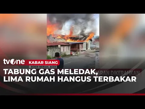 Lima Rumah Hangus Terbakar Pascaledakan Tabung Gas di Bener Meriah