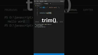 string remove space using trim