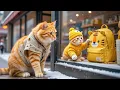 Download Lagu Mama Cat and Ginger Kitten Sell Apples to Buy a Tiger Backpack for Kitten! 🐾🍎🐯🎒 Cats Storie!