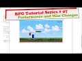 Pygame Creating an RPG Game Part 7 Performance