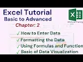 Excel Tutorial Chapter 2 Enter Data Formatting Using Formulas and Functions