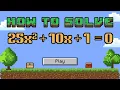 How to Solve 25x 10x 1 0 Quadratic Equation by Factoring